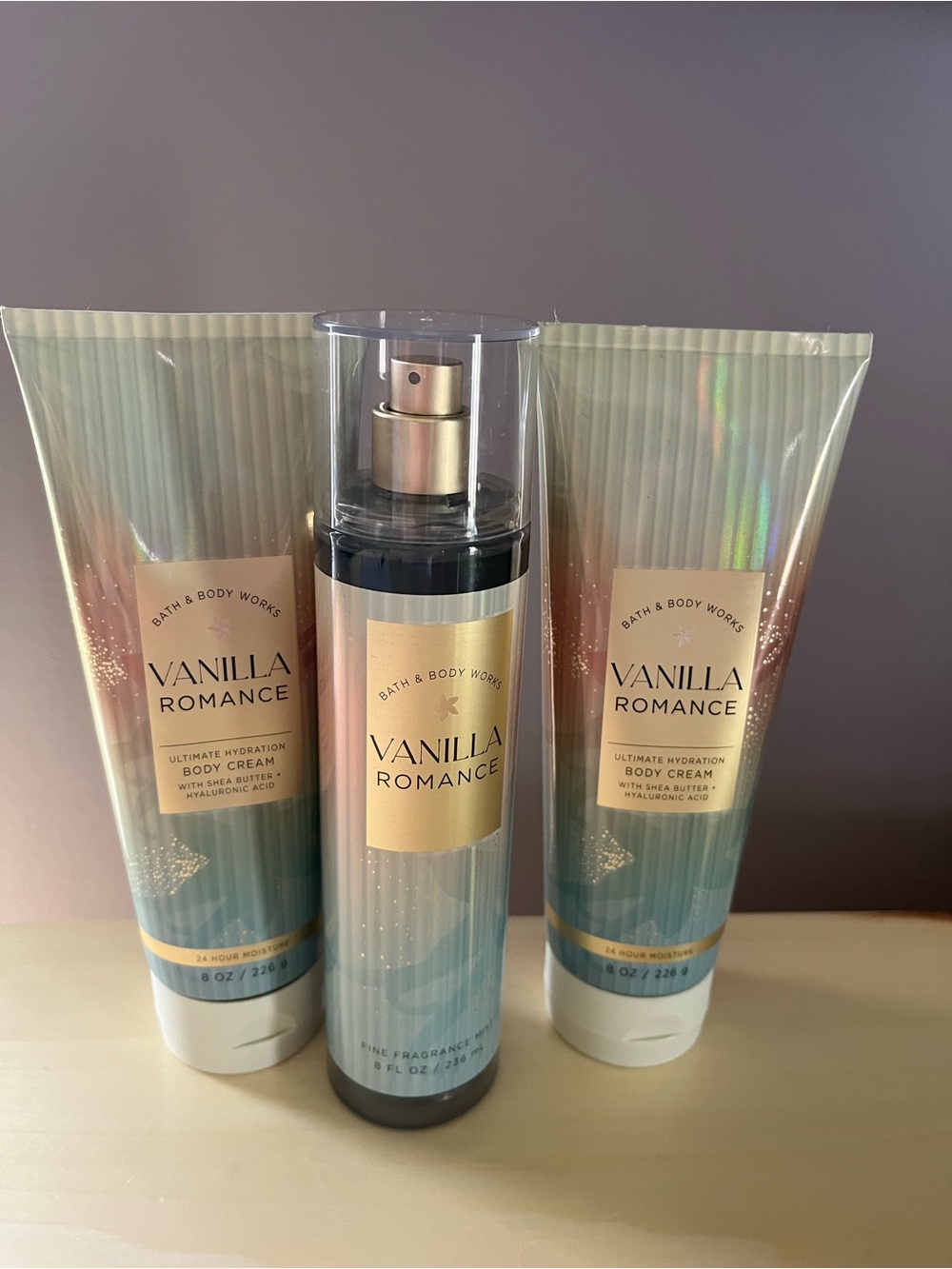 Bath & Body Works Vanilla Romance Fine Fragrance Mist & Body Creams